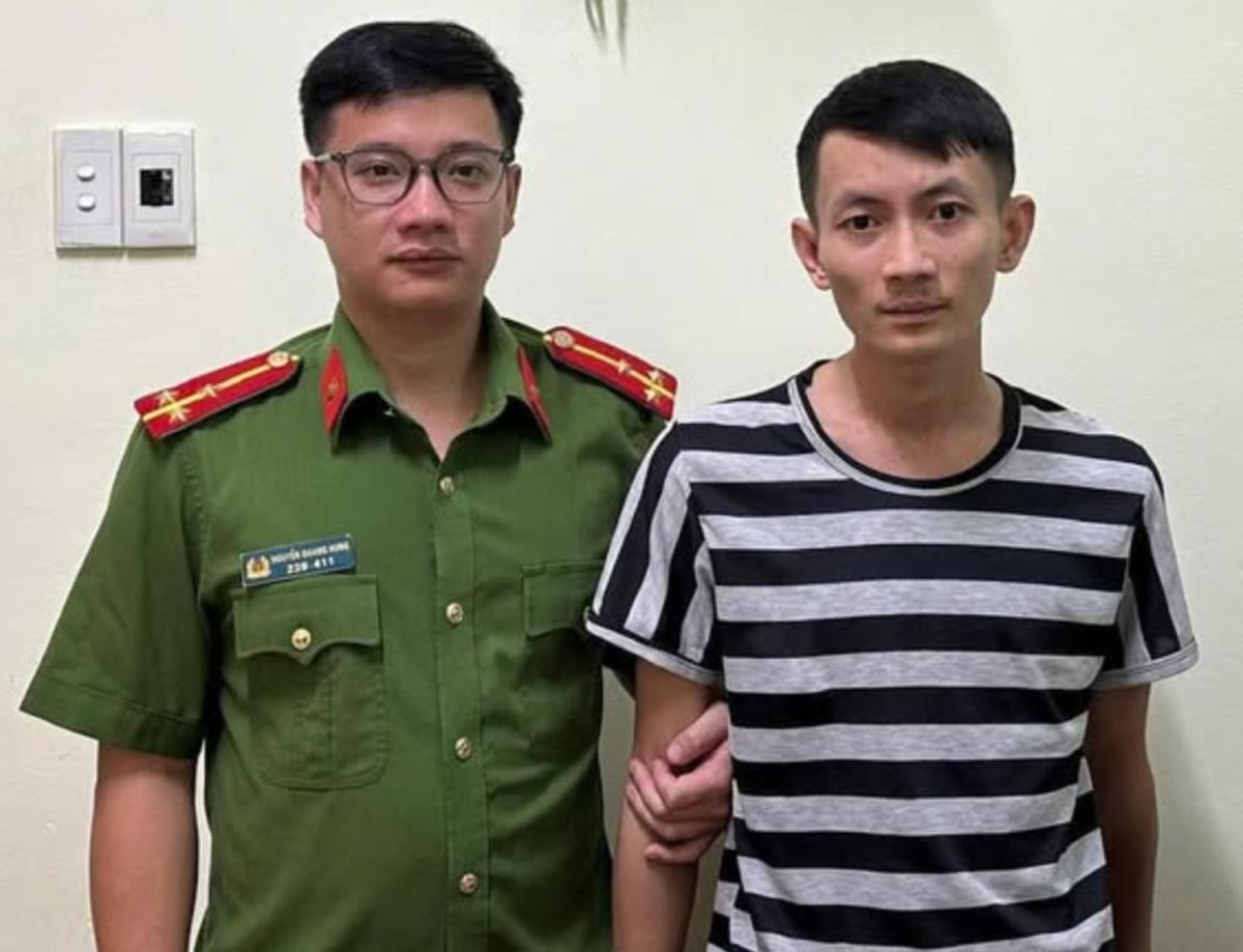 Đối tượng Lưu Hải Bằng bị bắt theo lệnh truy nã.