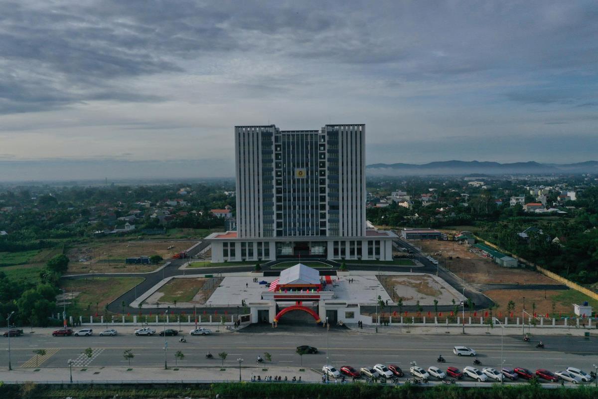 Công trình Trung tâm chỉ huy Công an tỉnh Quảng Ngãi.