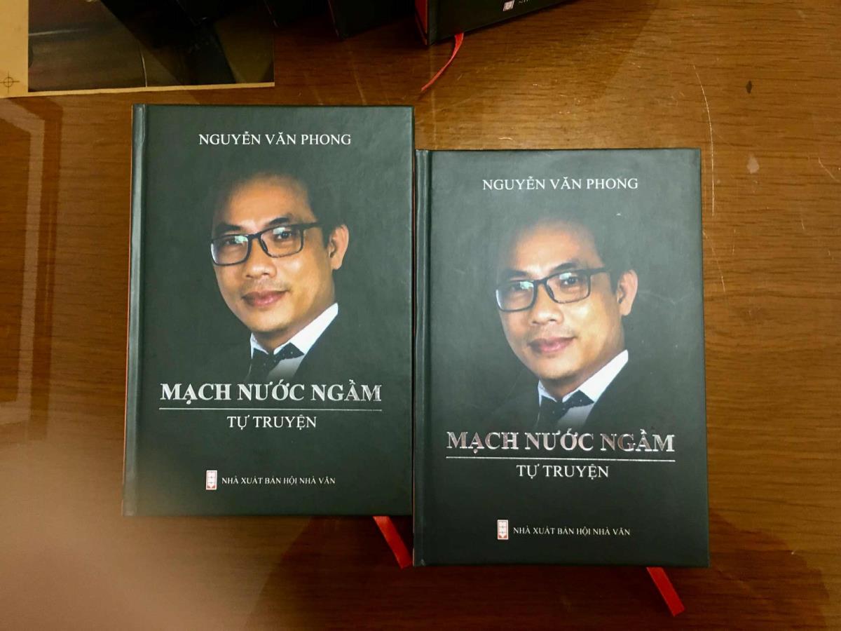 Bìa sách: Mạch nước ngầm của Nguyễn Văn Phong, NXB Hội Nhà Văn.
