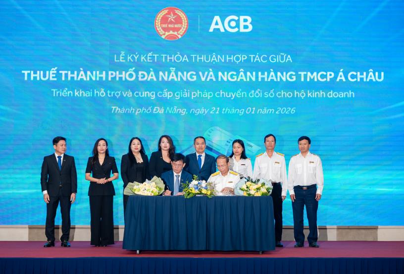 Lễ ký kết thỏa thuận hợp tác giữa Thuế TP.Đà Nẵng và Ngân hàng TMCP Á Châu