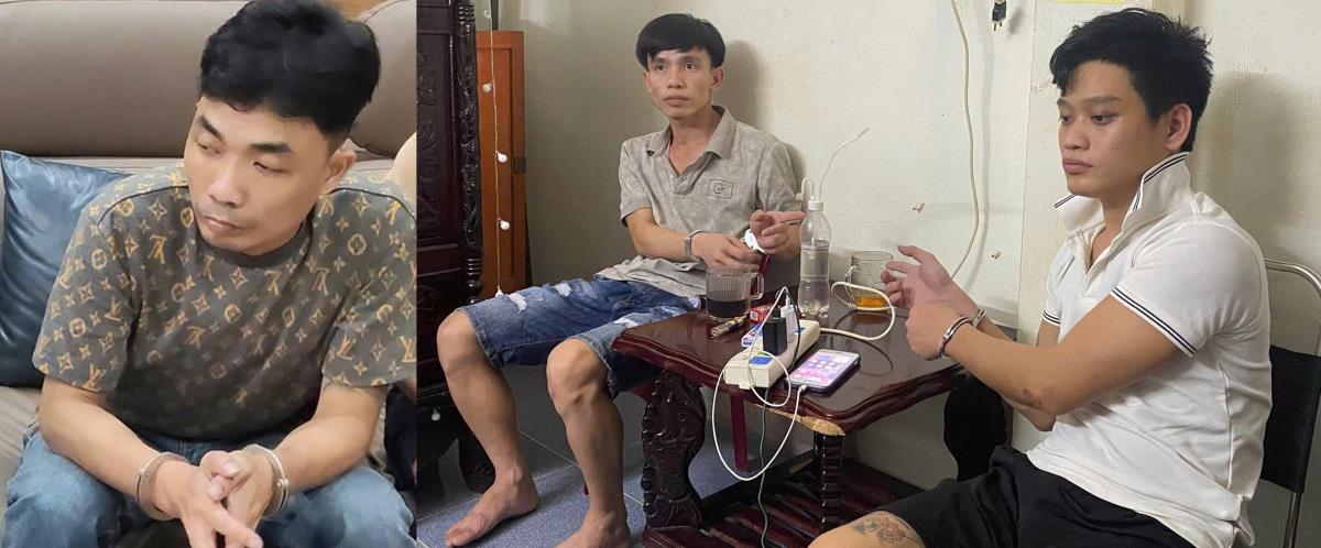 Ngoại tệ giả và ma túy tang vật.