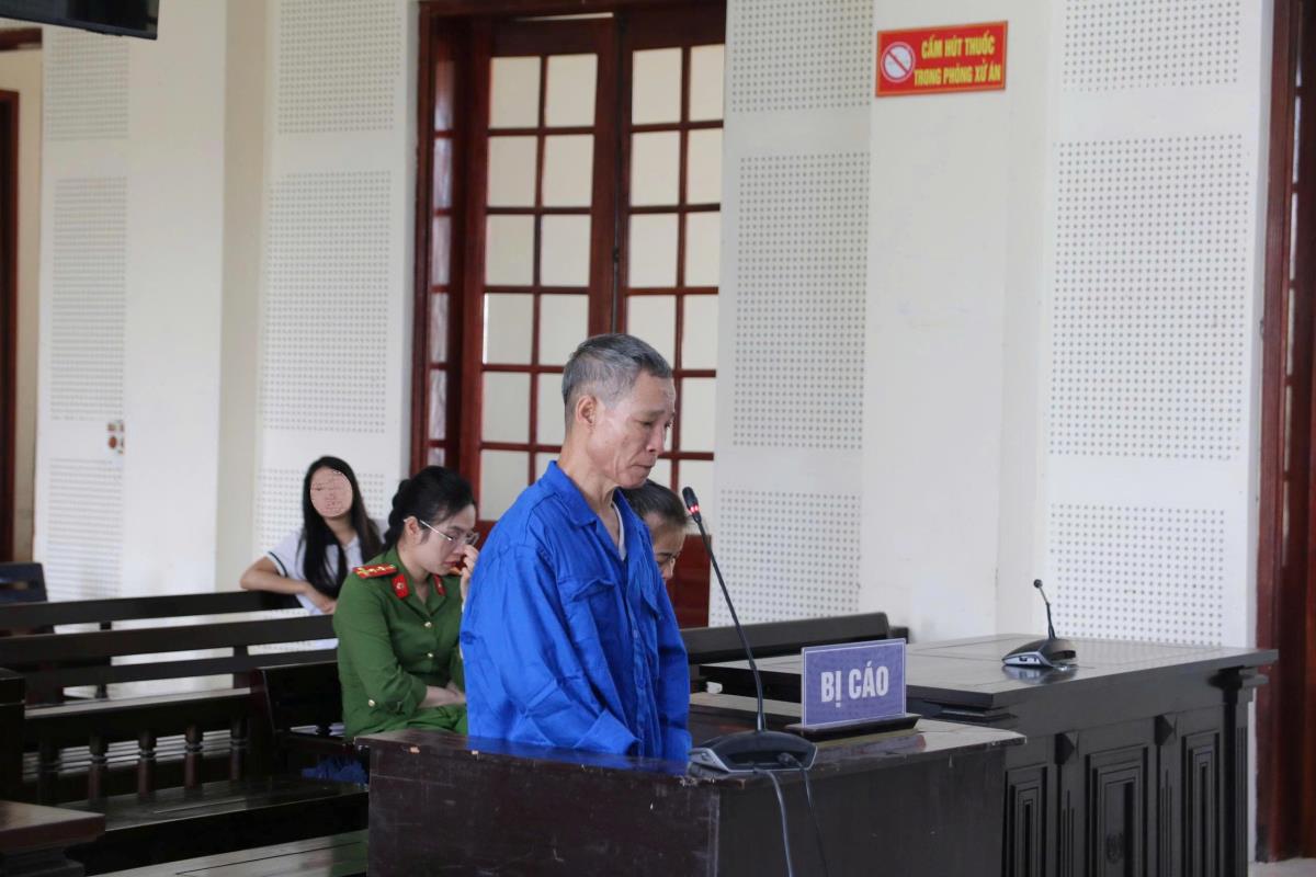 Bị cáo Châu Văn Cường tại phiên tòa.