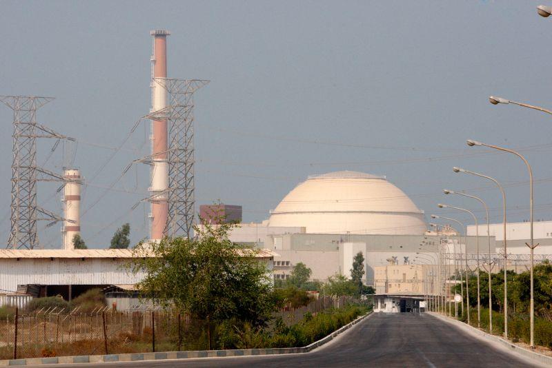 Tòa nhà lò phản ứng tại nhà máy điện hạt nhân Bushehr, nằm ở phía nam thủ đô Tehran, Iran. Ảnh: AP