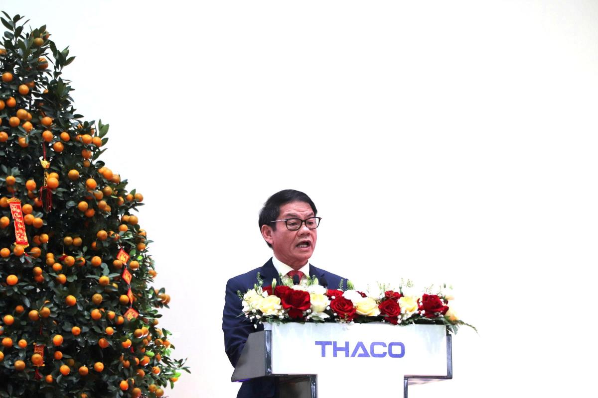 Ô tô được trưng bày tại THACO Chu Lai - Đà Nẵng.