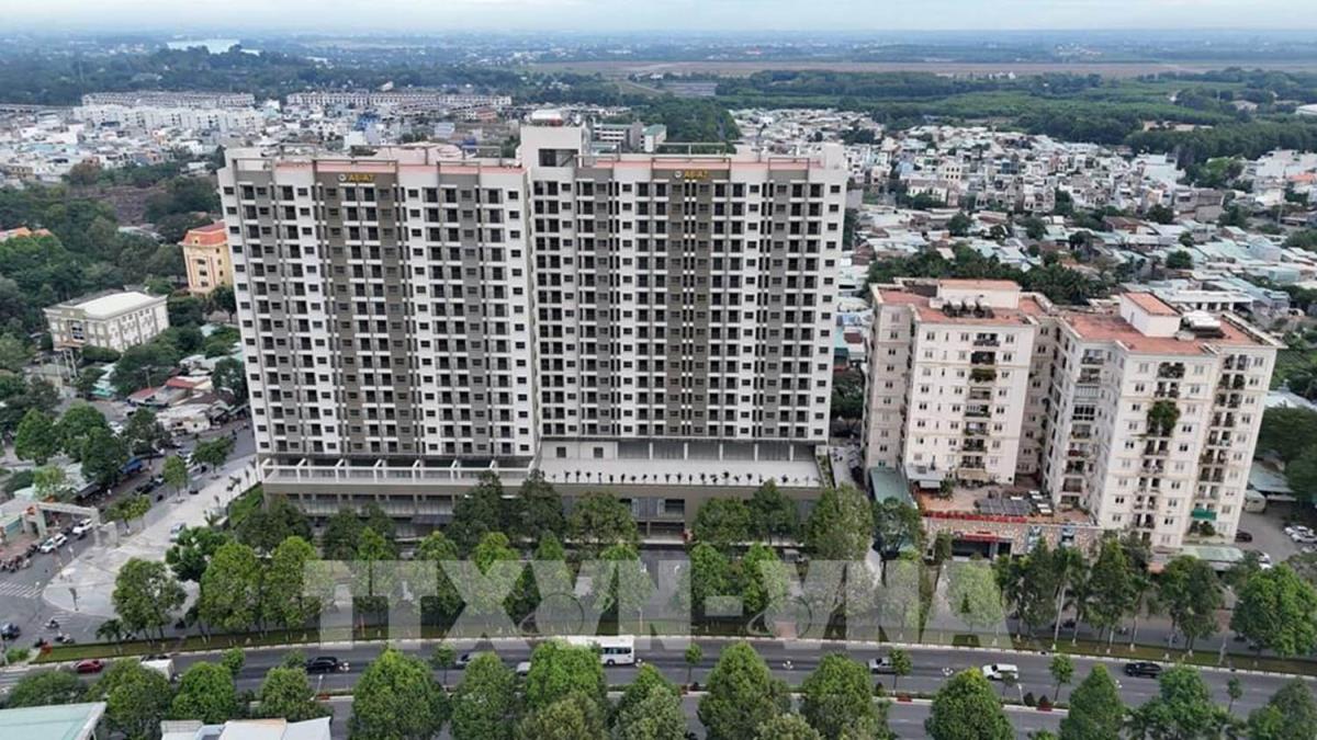 Dự án NOXH A6, A7 vừa hoàn thành tại phường Trấn Biên, tỉnh Đồng Nai. Ảnh: TTXVN