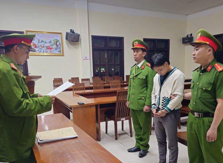 Cơ quan Công an tạm giữ hình sự đối tượng Quốc.