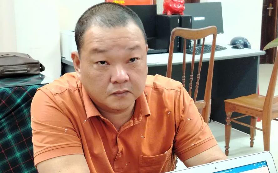 Trần Văn Toán tại cơ quan Công an.