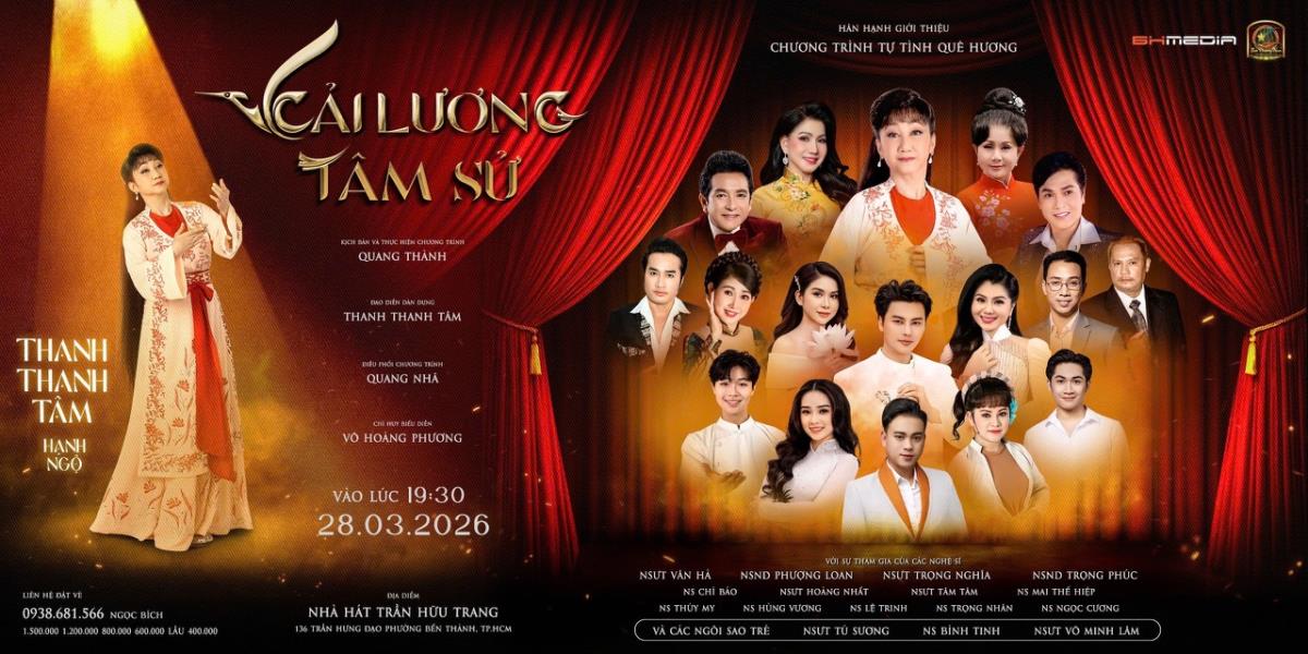 Poster chương trình "Tự tình quê hương".