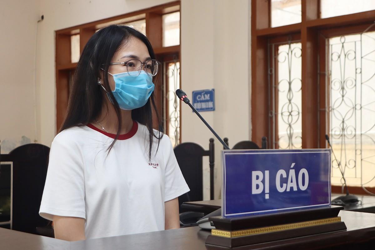 Bị cáo Phạm Thị Thỏa tại phiên tòa.