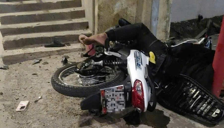 Hiện trường vụ tai nạn.