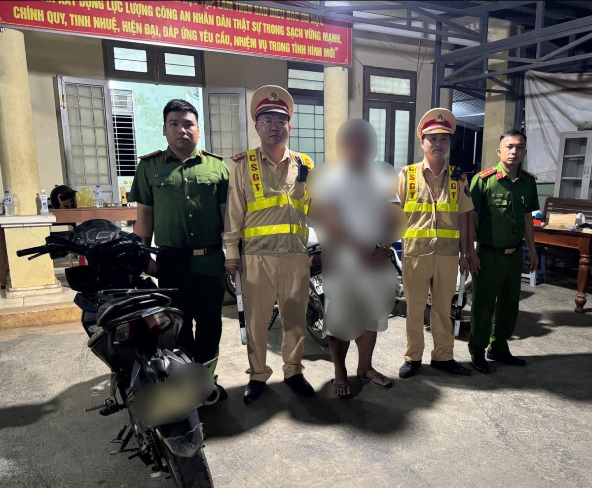 Đối tượng T.V.T bị bắt giữ.