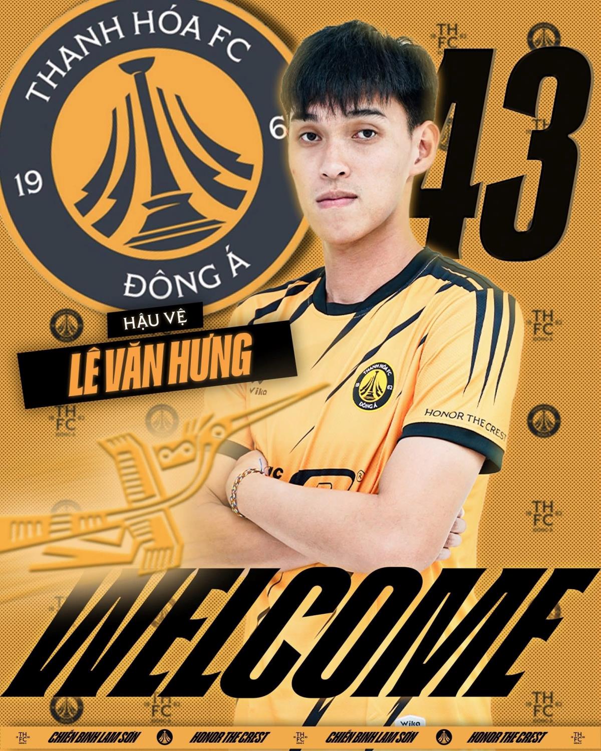 Lê Văn Hưng chuyển từ SHB Đà Nẵng đến Đ. Thanh Hóa.