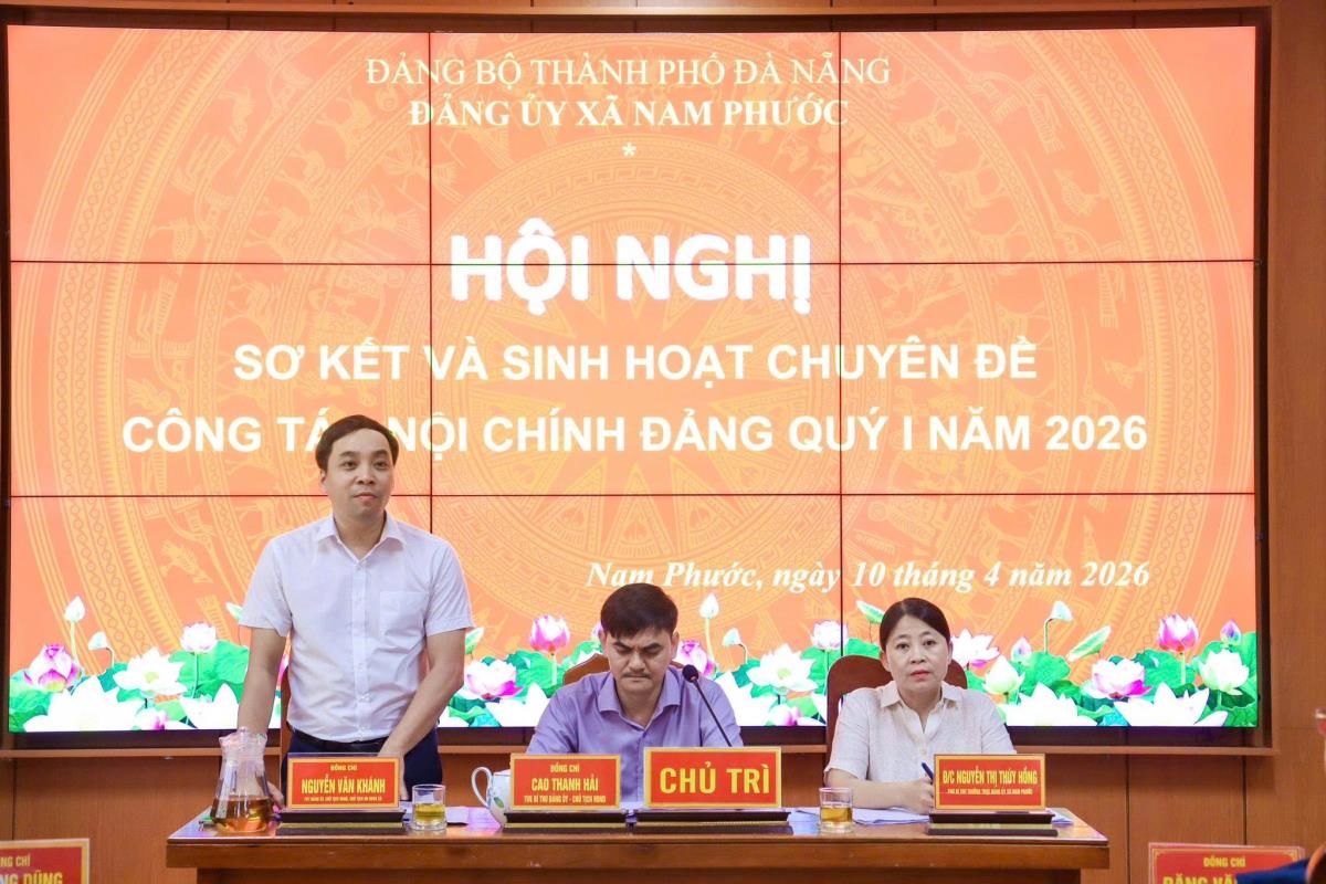 Xã Nam Phước sơ kết công tác nội chính, phòng chống tham nhũng.