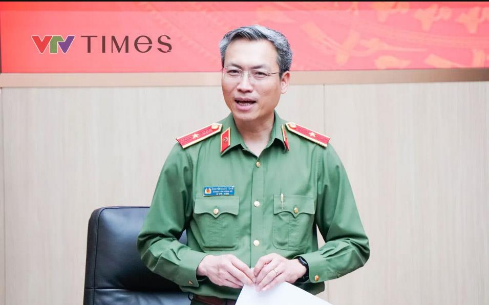 Thiếu tướng Nguyễn Quốc Toản, Chánh Văn phòng, người phát ngôn Bộ Công an. (ảnh: Phùng Anh)