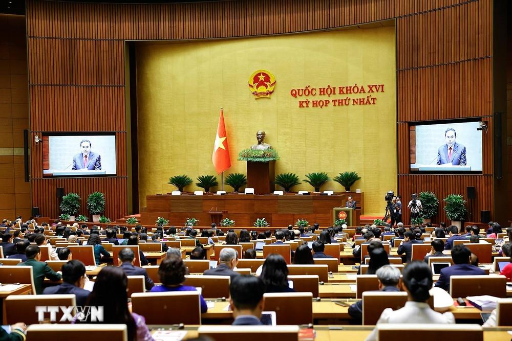 Kỳ họp thứ nhất, Quốc hội khóa XVI. (Ảnh: Doãn Tấn/TTXVN)