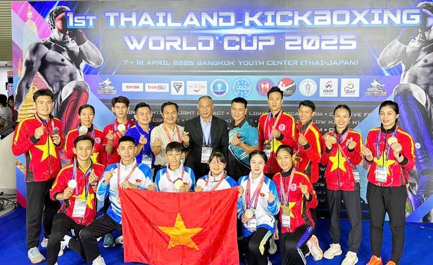 Đội tuyển Kickboxing Việt Nam từng đạt thành tích cao tại Cúp Kickboxing Thế giới 2025.