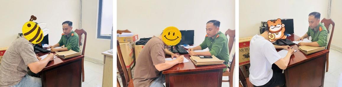 Lực lượng Công an kiểm tra địa điểm các đối tượng hoạt động.