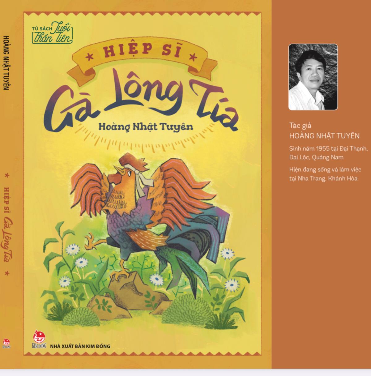 Bìa sách "Hiệp sĩ Gà Lông Tía".
