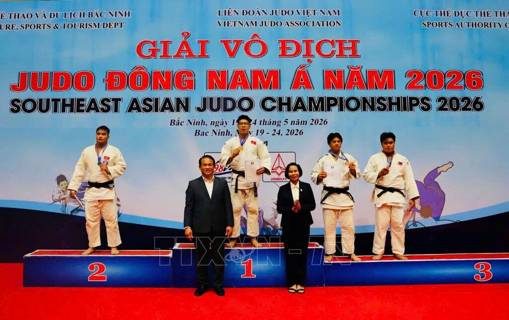 Các võ sĩ Việt Nam vượt trội ở Giải vô địch Judo Đông Nam Á 2026.