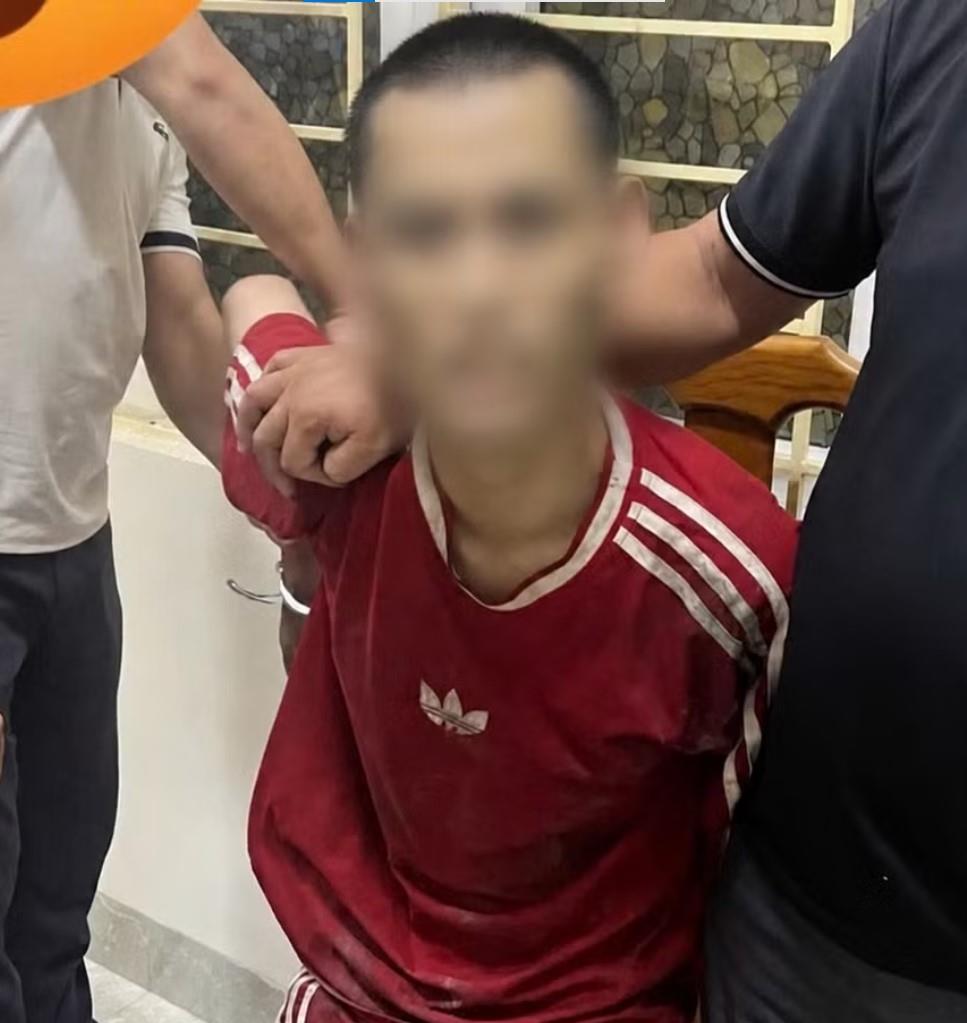 Nghi phạm Đ.V.D bị bắt giữ.