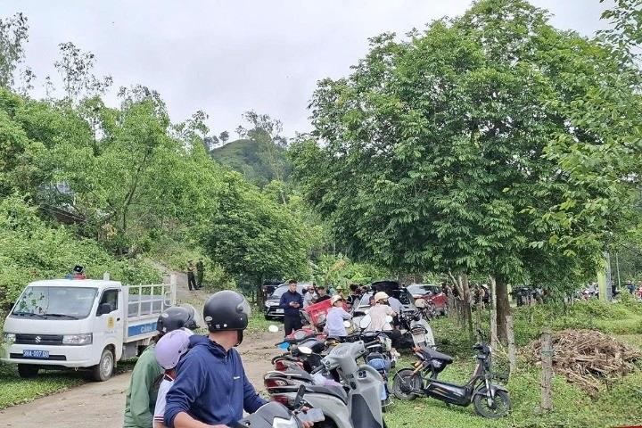 Khu vực núi Thiên Nhẫn, nơi phát hiện thi thể nam giới đang phân hủy.