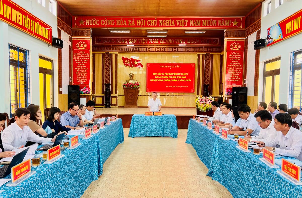 Chủ tịch HĐND thành phố Đà Nẵng làm việc với xã Duy Xuyên và Thu Bồn