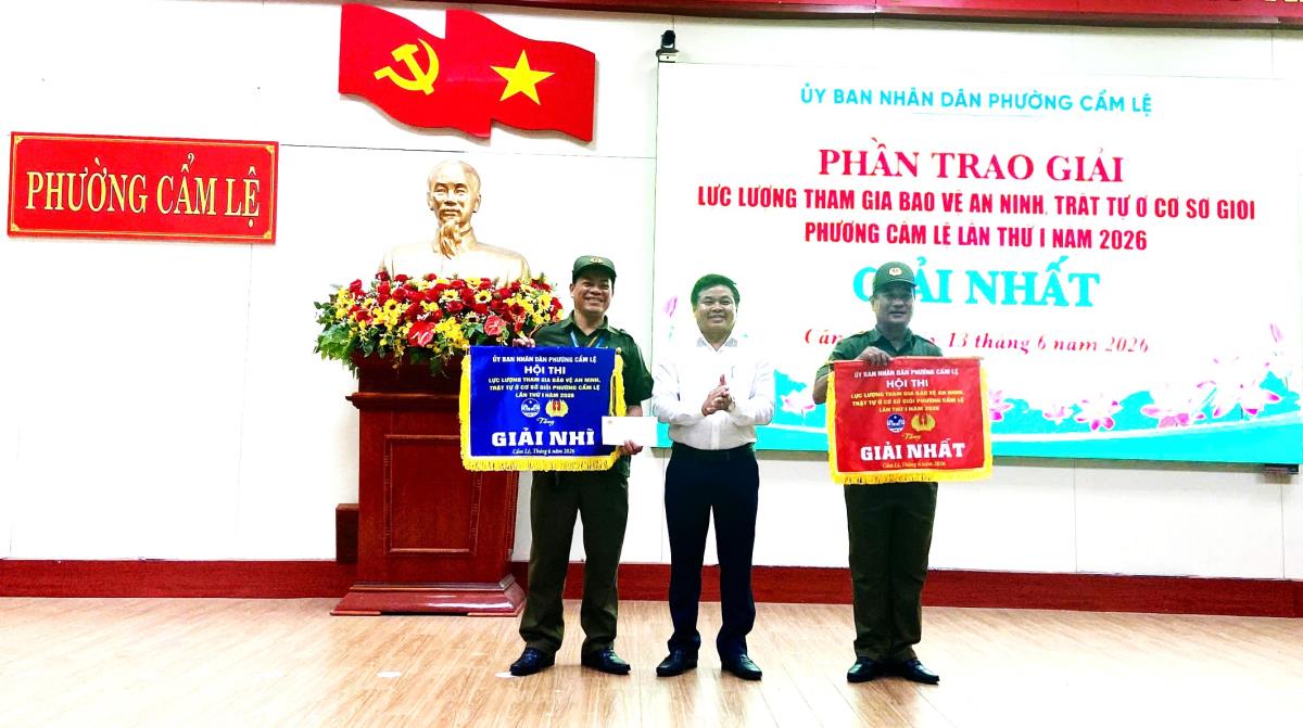 Đội Cẩm Lệ 1 đoạt giải Nhất Hội thi Lực lượng tham gia bảo vệ an ninh, trật tự ở cơ sở giỏi cấp phường lần thứ I