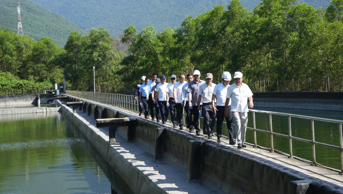 Đoàn công tác đi khảo sát tình hình cấp nước tại xã Chân Mây - Lăng Cô.