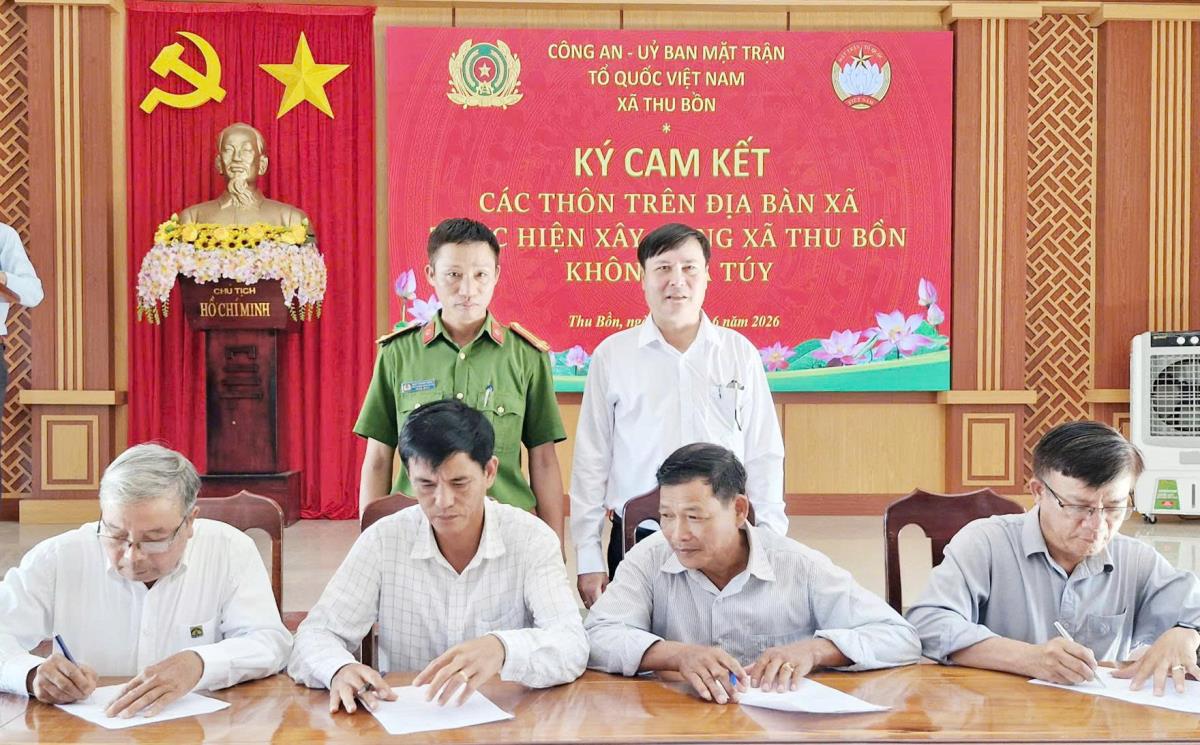 Công an xã Thu Bồn tham mưu triển khai nhiều mô hình phòng, chống ma túy.