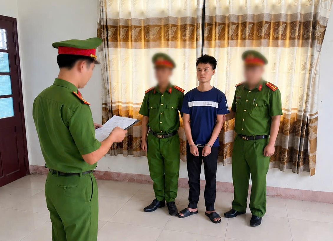 Cơ quan Công an bắt tạm giam đối tượng Toàn.
