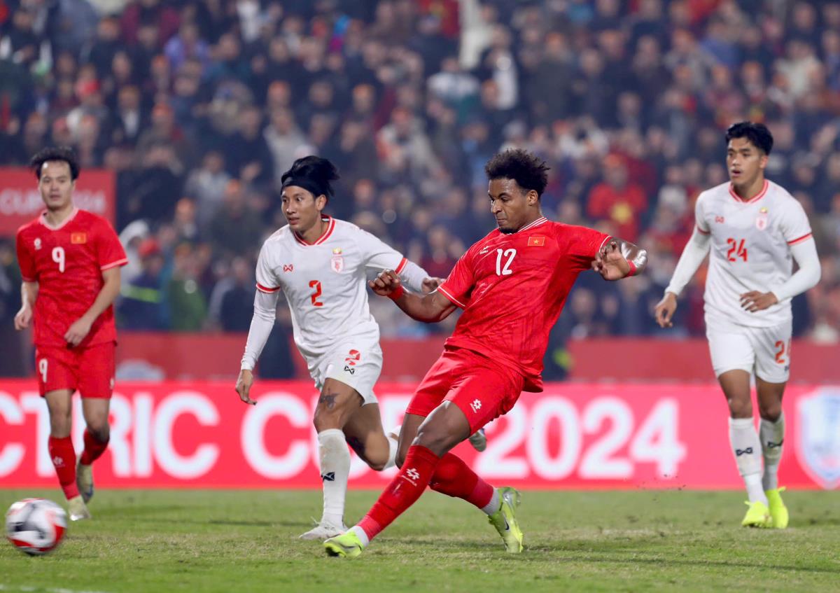 Đội tuyển Việt Nam vs đội tuyển Myanmar (5-0, ASEAN Cup 2024).