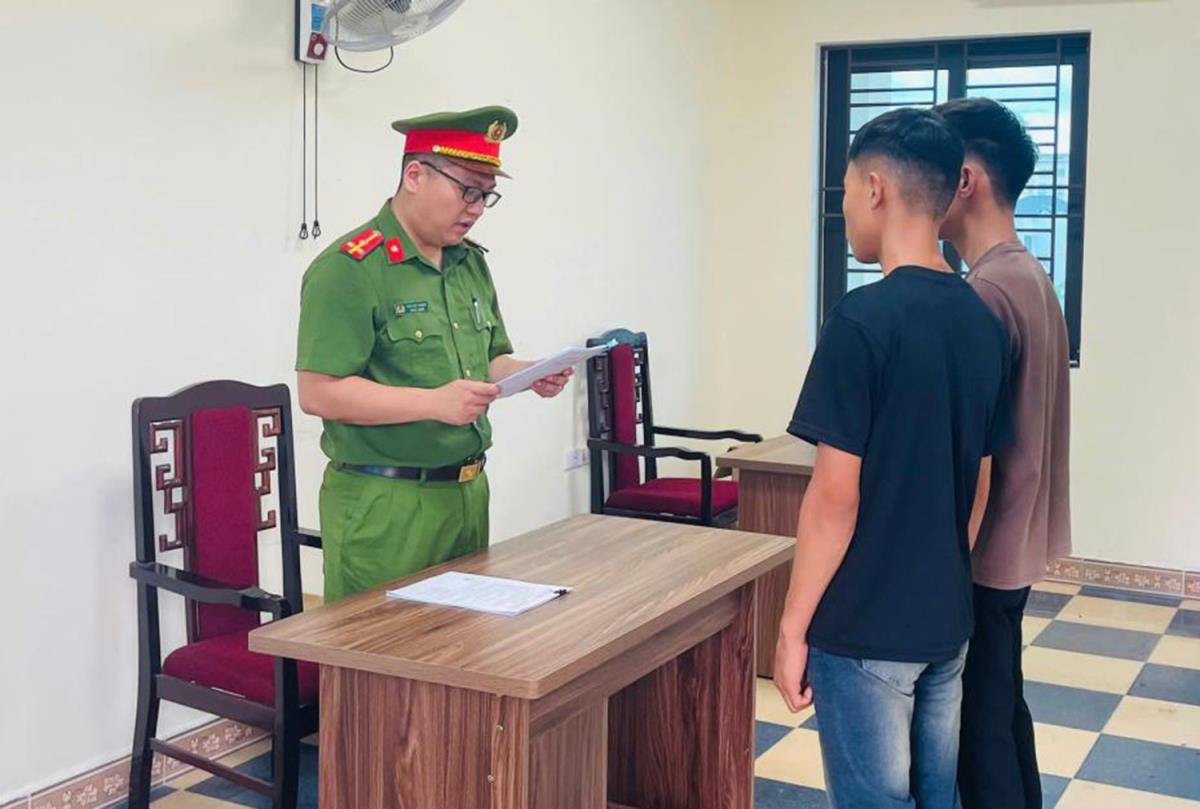 Công an tỉnh Hà Tĩnh khởi tố bị can đối với N.D.K và N.T.B