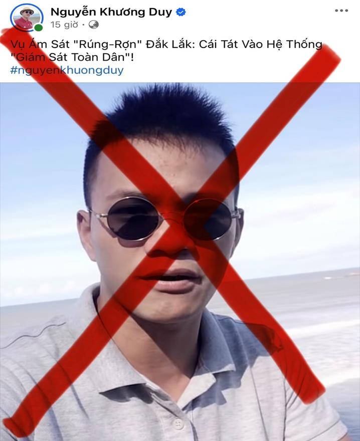 Lực lượng Công an làm việc với một trường hợp đăng tải, chia sẻ các nội dung chưa được kiểm chứng về vụ án.