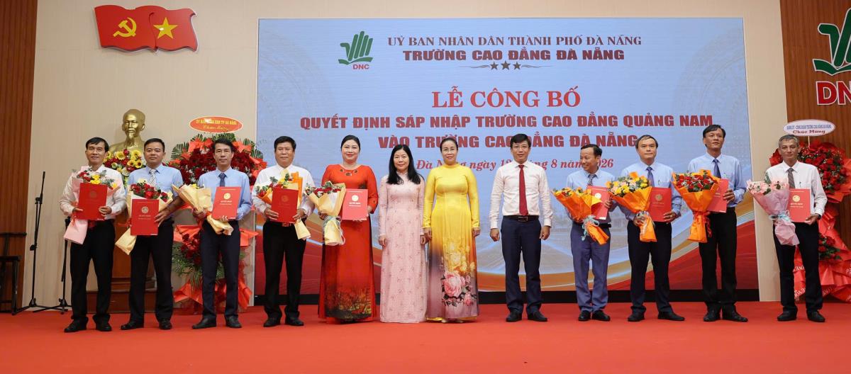 Công bố quyết định sáp nhập Trường Cao đẳng Quảng Nam vào Trường Cao đẳng Đà Nẵng