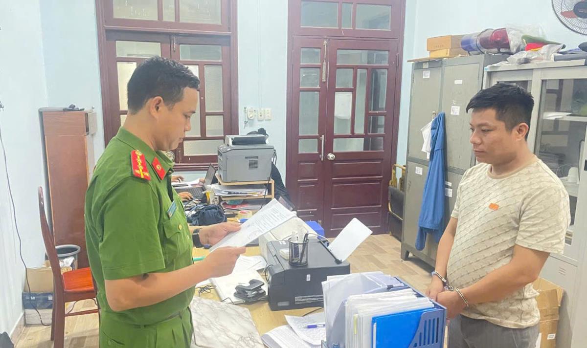 Công an phường An Khê bắt tạm giam đối tượng Trần Văn Thái.