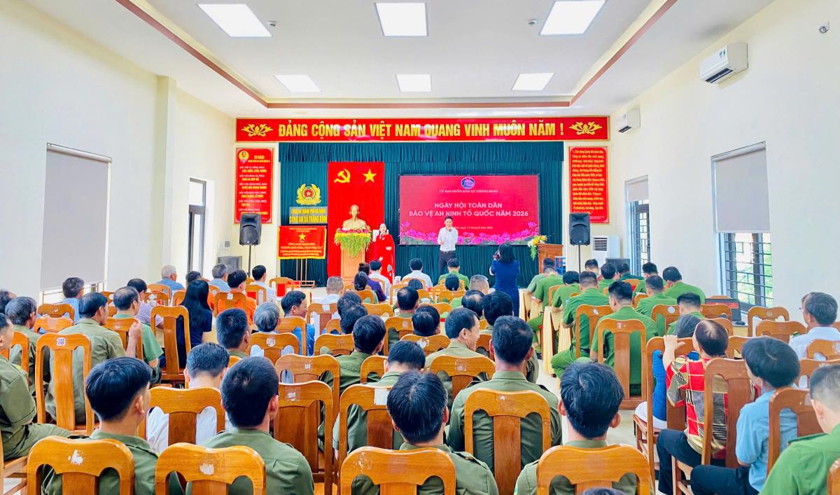 Ông Đoàn Thanh Khiết - Chủ tịch UBND xã Thăng Bình, đánh giá cao lực lượng Công an xã.