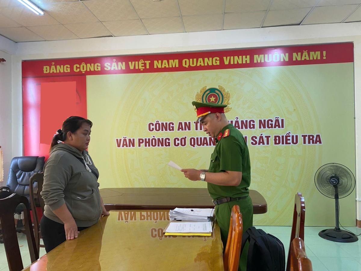 Cơ quan Công an khởi tố đối tượng Trang.