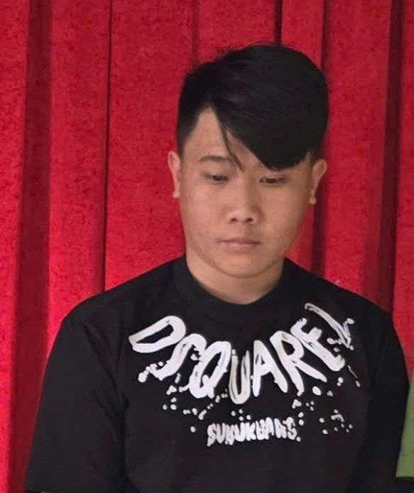 Đối tượng C.Q.K tại cơ quan điều tra.