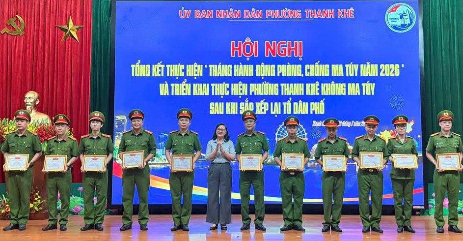 Công an phường Thanh Khê ra mắt Tổ công tác đặc biệt.