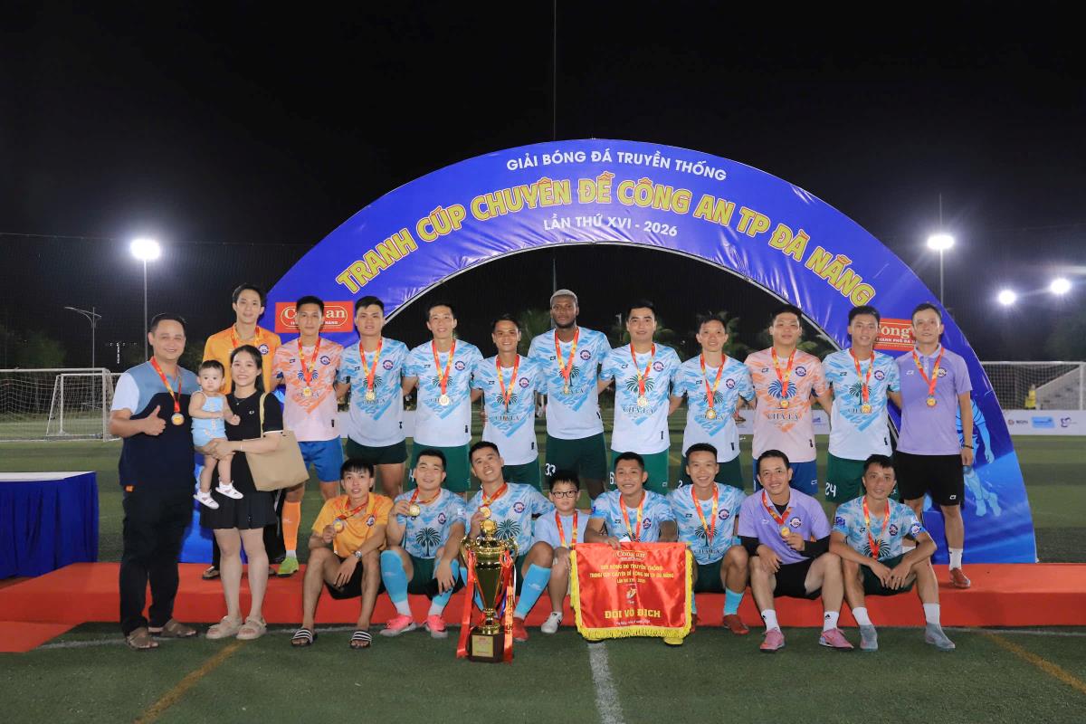 Thái Huy Bảo vô địch Giải bóng đá truyền thống tranh Cúp Chuyên đề Công an TP Đà Nẵng lần thứ XVI