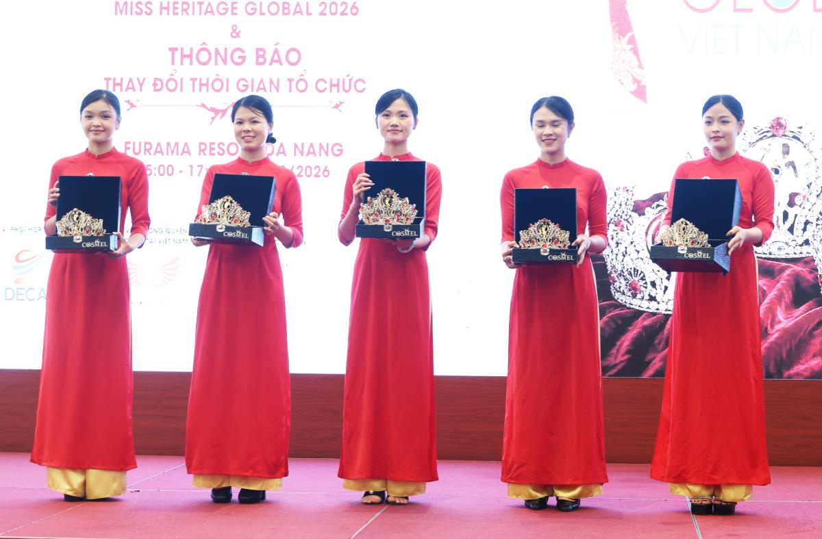 Ban Tổ chức giới thiệu bộ vương miện chính thức của Miss Heritage Global 2026.