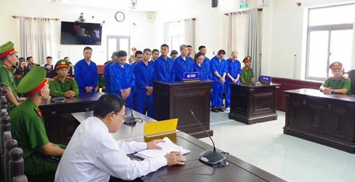 Xét xử nhóm đối tượng tiếp tay cho đường dây mua bán người, lừa đảo ETH tại Campuchia