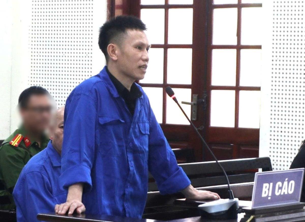 Các bị cáo tại phiên tòa.