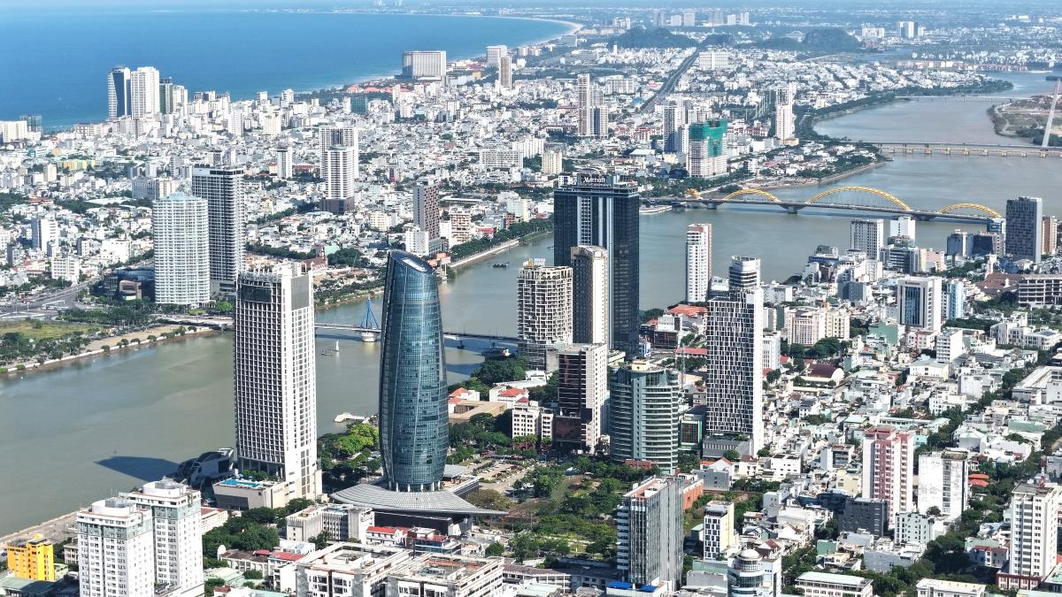Một góc khu vực trung tâm TP Đà Nẵng.