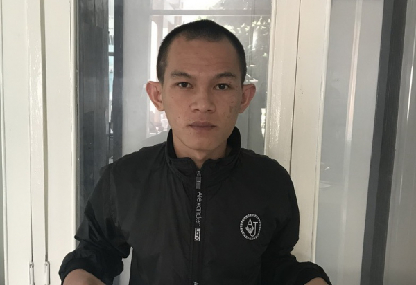 Hung thủ Nguyễn Văn Ty sau khi bị bắt giữ.