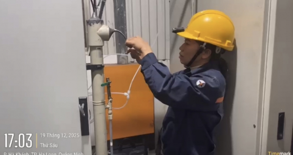 Cơ quan Công an yêu cầu các đối tương thực nghiệm hiện trường can thiệp dữ liệu quan trắc tại Công ty cổ phần Nhiệt điện Quảng Ninh.