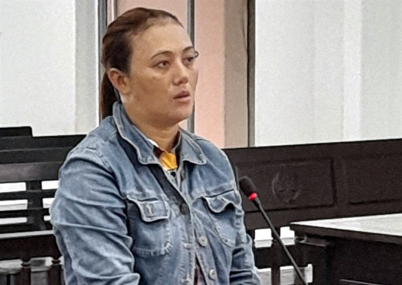 Bị cáo Xuân tại phiên tòa