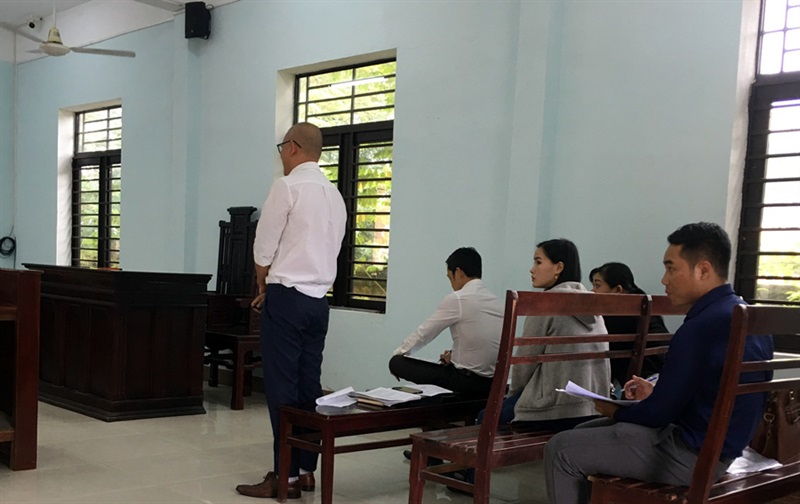 Đại diện Công ty Hopeland trình bày tại phiên tòa ngày 26-9-2022.