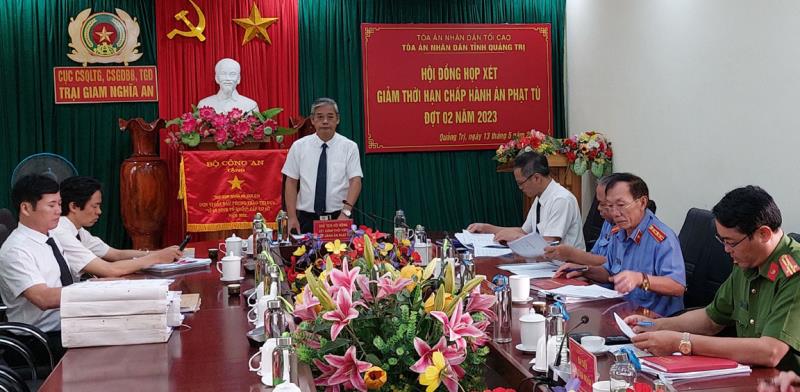 Hội đồng họp xét giảm thời hạn chấp hành án phạt tù đợt 2-2023.