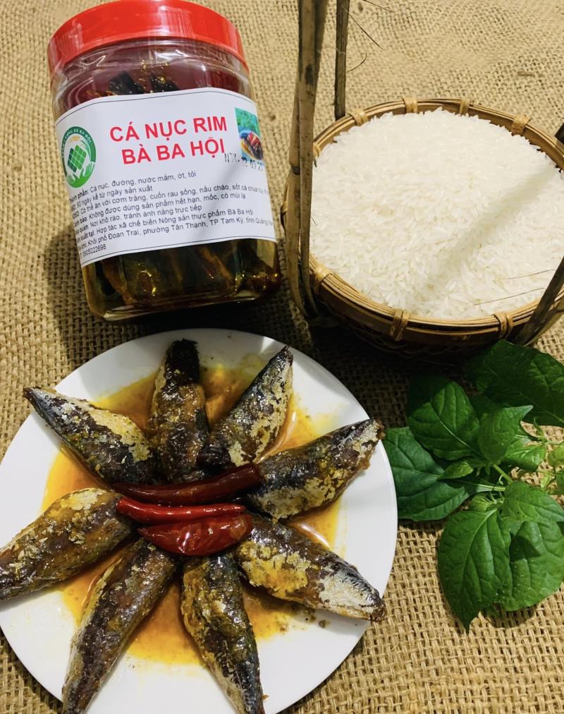 Sản phẩm cá nục rim Bà Ba Hội đảm bảo tiêu chuẩn xuất khẩu sang thị trường Mỹ.